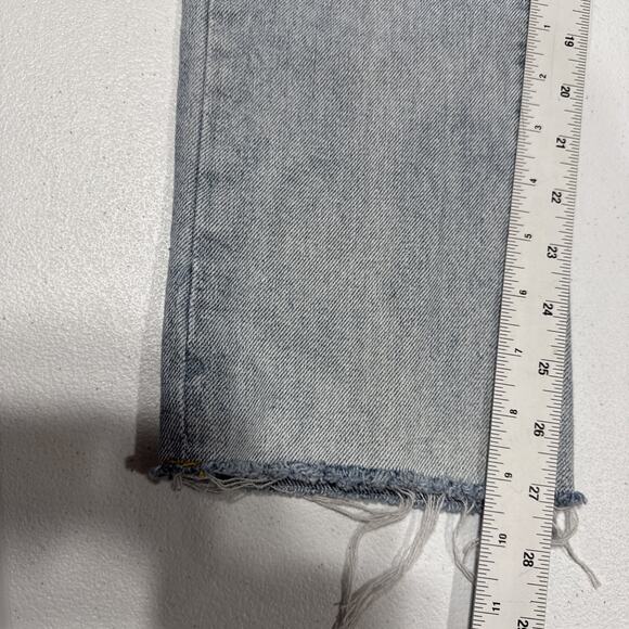 Missguided Womens Jeans Sz 2L High Rise Straight Leg Light Wash Blue Denim Pants - Picture 14 of 15